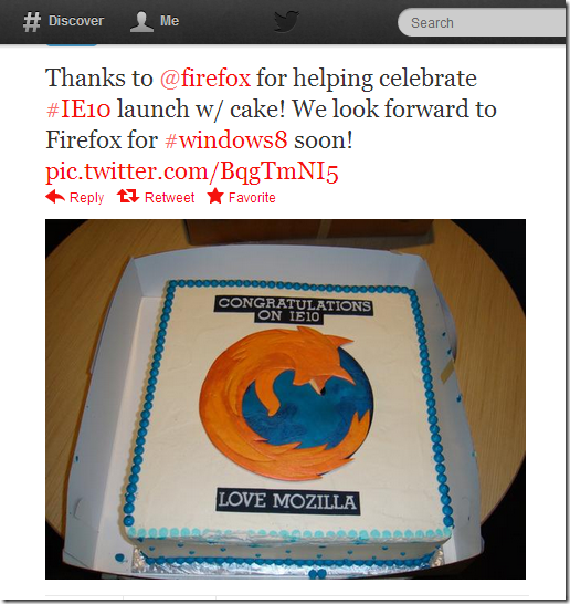 Twitter - IE- Thanks to @firefox for helping ...